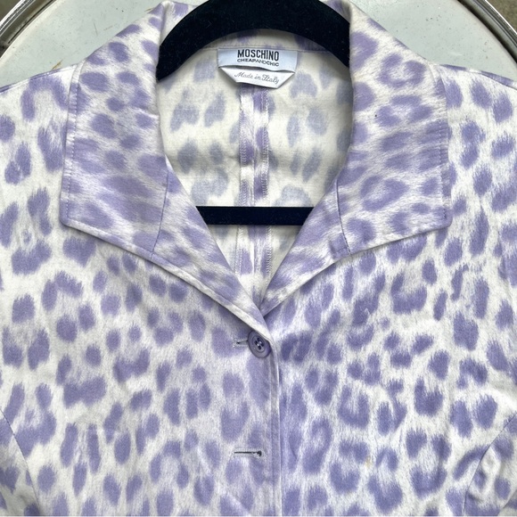 Moschino Cheap and Chic Lavender Animal Print Dress - Picture 1 of 6